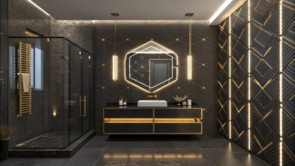 The Allure of Dark and Gold Bathroom Ideas: A Bold Take on Elegance