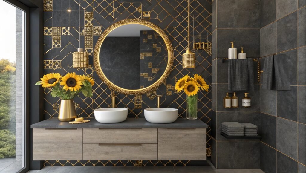 The Allure of Dark and Gold Bathroom Ideas: A Bold Take on Elegance