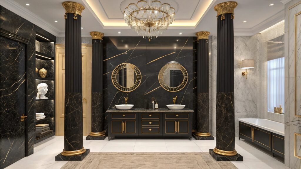 The Allure of Dark and Gold Bathroom Ideas: A Bold Take on Elegance