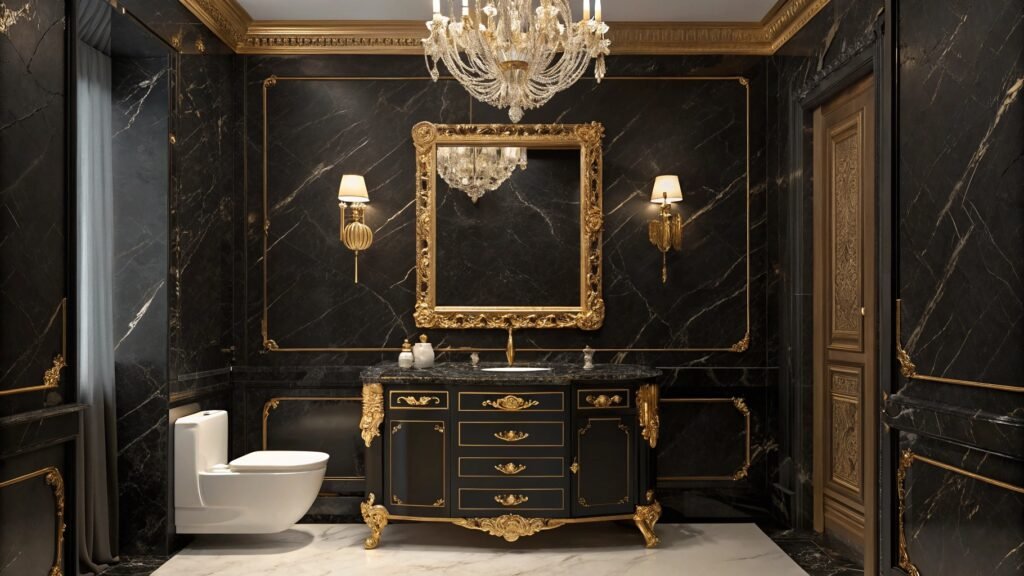 The Allure of Dark and Gold Bathroom Ideas: A Bold Take on Elegance