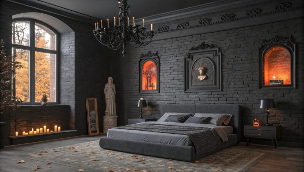 Gothic Bedroom Interior Ideas That Embrace Elegance, Drama, and Timeless Style