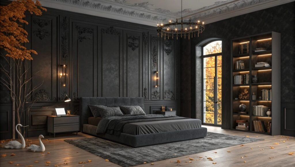 Gothic Bedroom Interior Ideas That Embrace Elegance, Drama, and Timeless Style