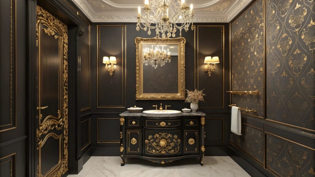 The Allure of Dark and Gold Bathroom Ideas: A Bold Take on Elegance