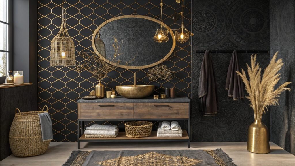 The Allure of Dark and Gold Bathroom Ideas: A Bold Take on Elegance