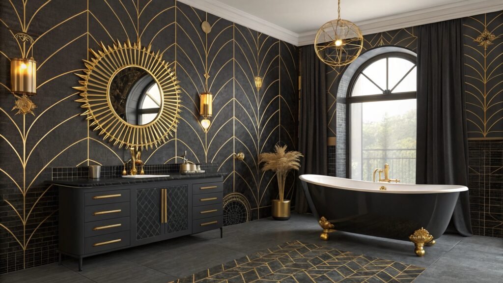 The Allure of Dark and Gold Bathroom Ideas: A Bold Take on Elegance
