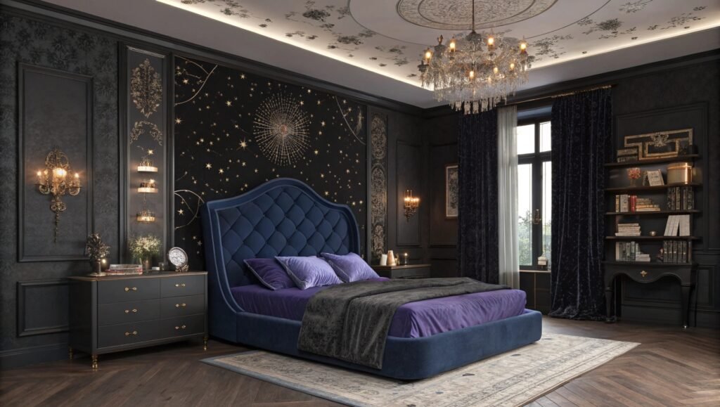 Gothic Bedroom Interior Ideas That Embrace Elegance, Drama, and Timeless Style