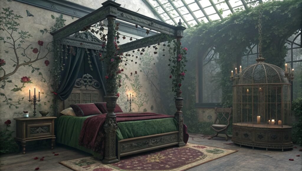 Gothic Bedroom Interior Ideas That Embrace Elegance, Drama, and Timeless Style