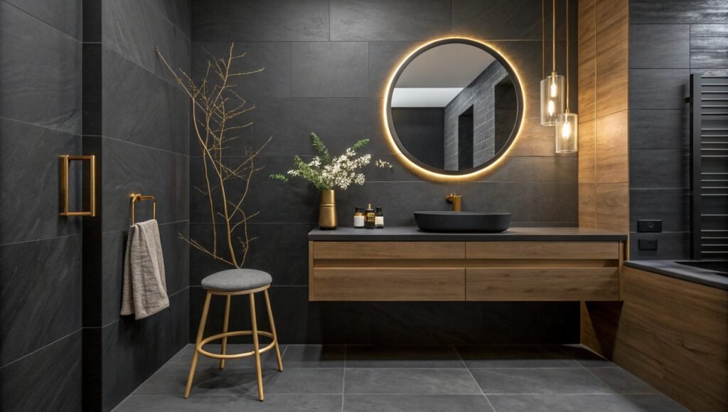 The Allure of Dark and Gold Bathroom Ideas: A Bold Take on Elegance