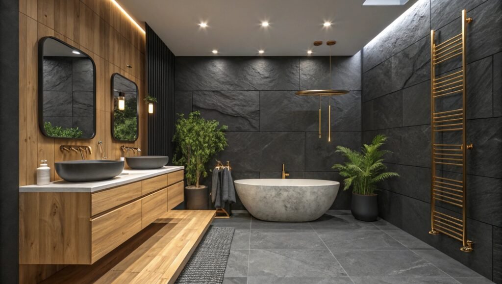 The Allure of Dark and Gold Bathroom Ideas: A Bold Take on Elegance