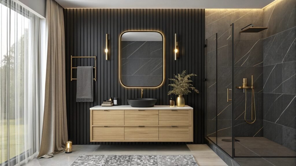 The Allure of Dark and Gold Bathroom Ideas: A Bold Take on Elegance