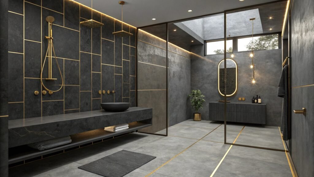 The Allure of Dark and Gold Bathroom Ideas: A Bold Take on Elegance