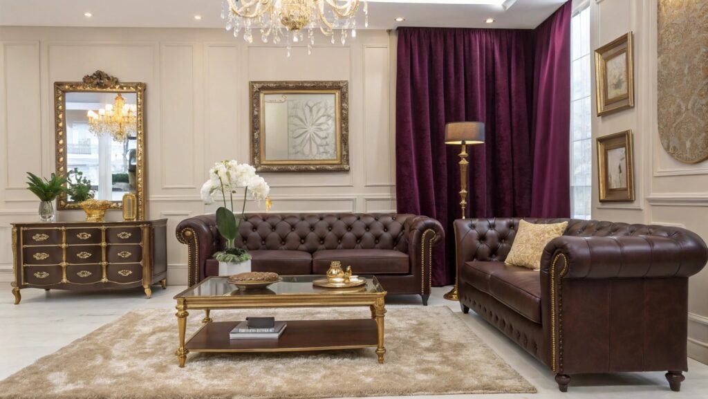 Explore the Allure of Jewel-Toned Splendor Chocolate Brown Couch Living Room Ideas