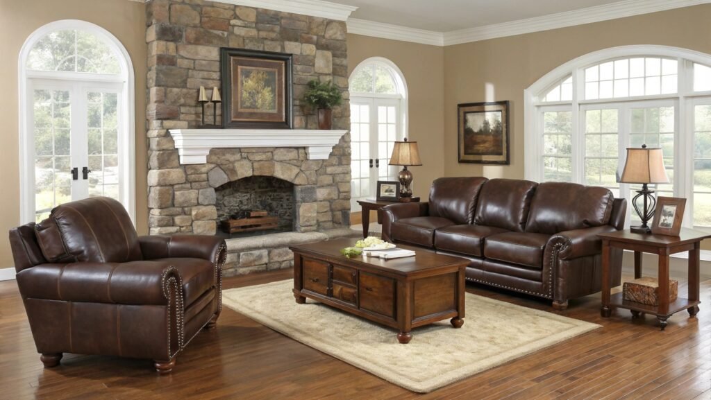 Explore the Allure of Jewel-Toned Splendor Chocolate Brown Couch Living Room Ideas