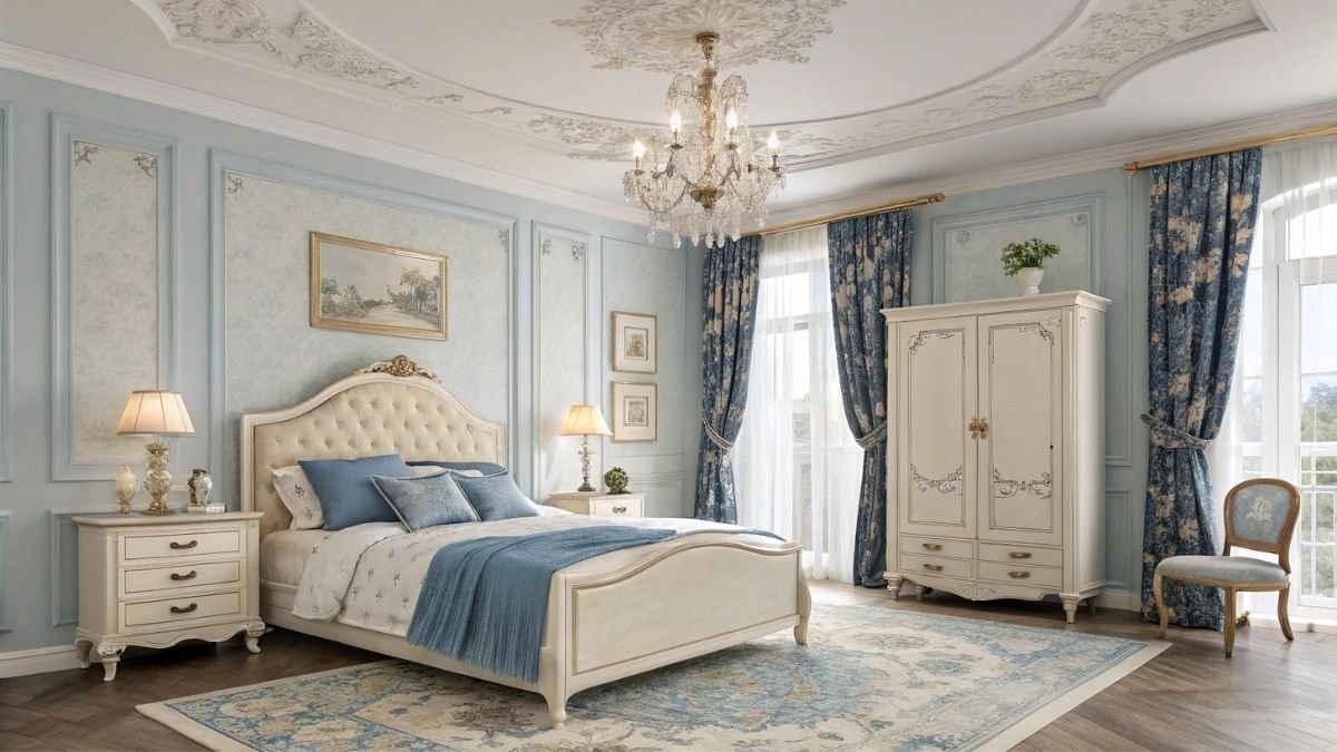 How to Design a Blue and Cream Bedroom for a Truly Ethereal Retreat