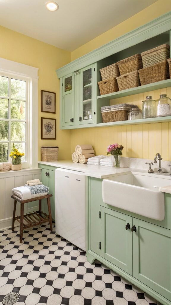 19 Timeless Vintage Laundry Room Decor Ideas