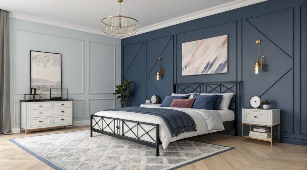 Regal Inspiration for Navy Blue Bedrooms That Define Modern Elegance