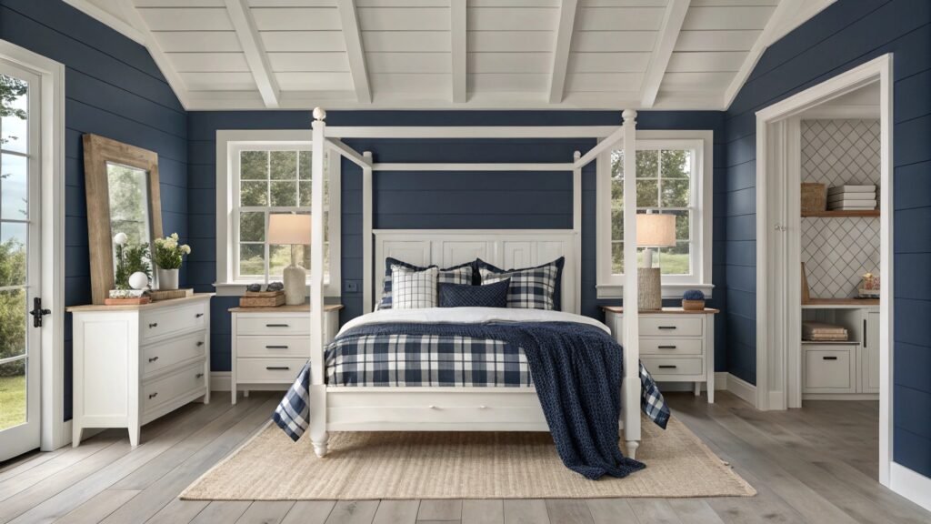 Regal Inspiration for Navy Blue Bedrooms That Define Modern Elegance