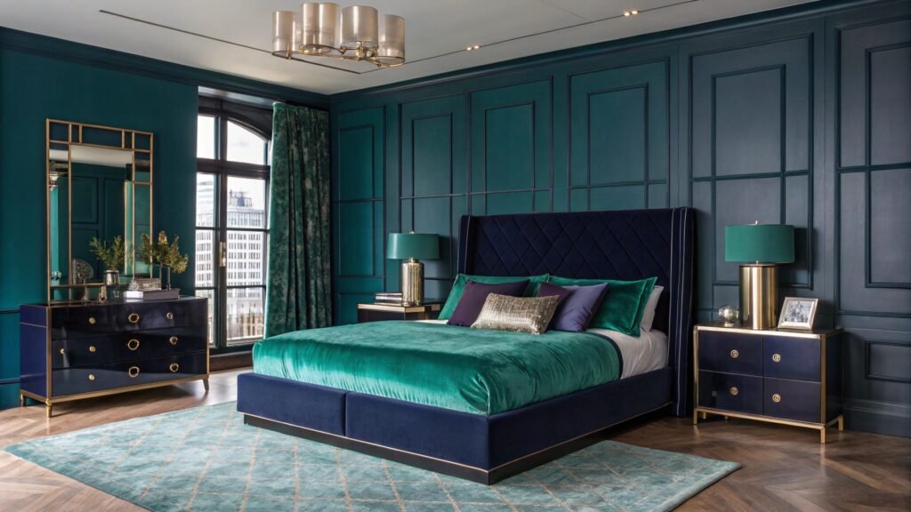 Regal Inspiration for Navy Blue Bedrooms That Define Modern Elegance