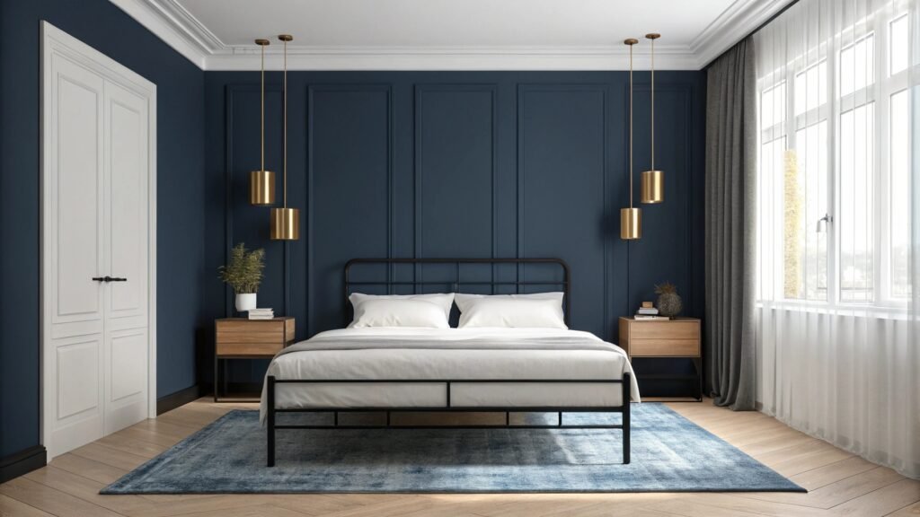 Regal Inspiration for Navy Blue Bedrooms That Define Modern Elegance