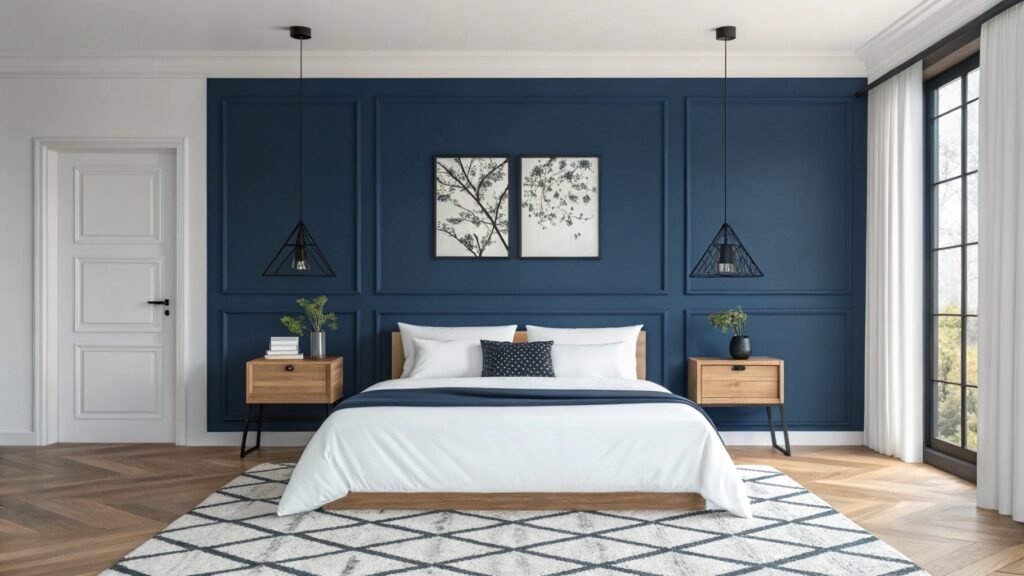 Regal Inspiration for Navy Blue Bedrooms That Define Modern Elegance