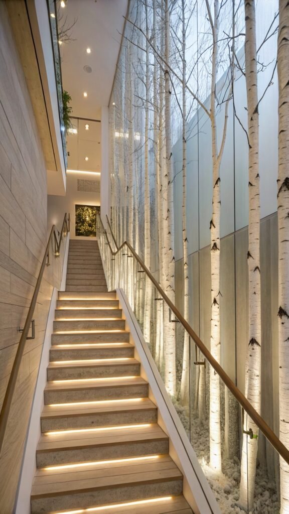 21 Resplendent Christmas Staircases Decoration Inspirations