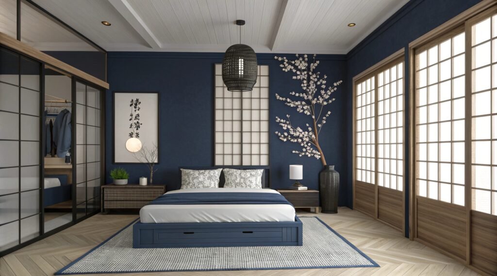 Regal Inspiration for Navy Blue Bedrooms That Define Modern Elegance
