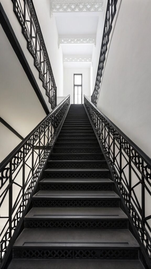 The Timeless Appeal of Black and White Stair Designs in Modern Interiors