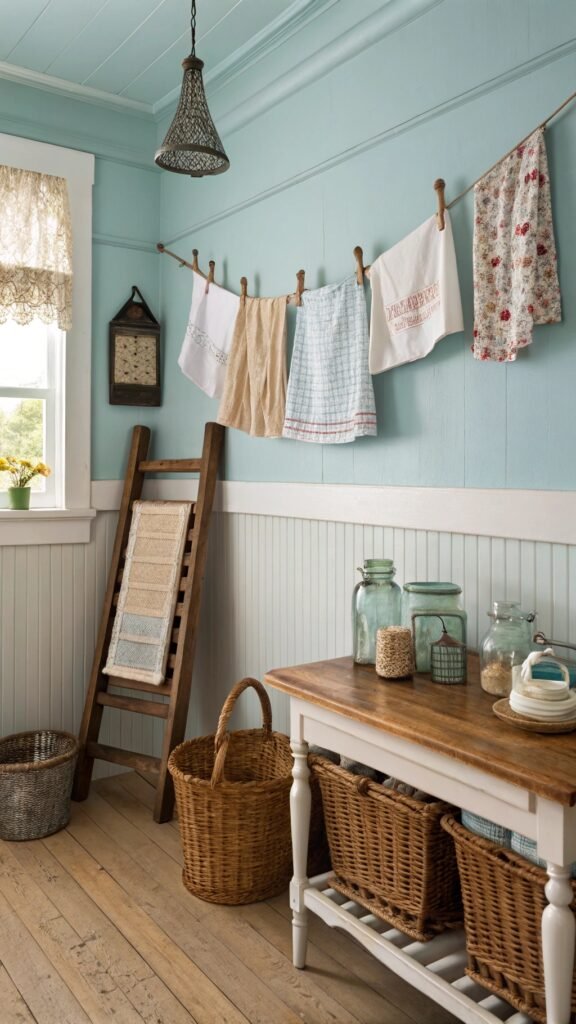 19 Timeless Vintage Laundry Room Decor Ideas