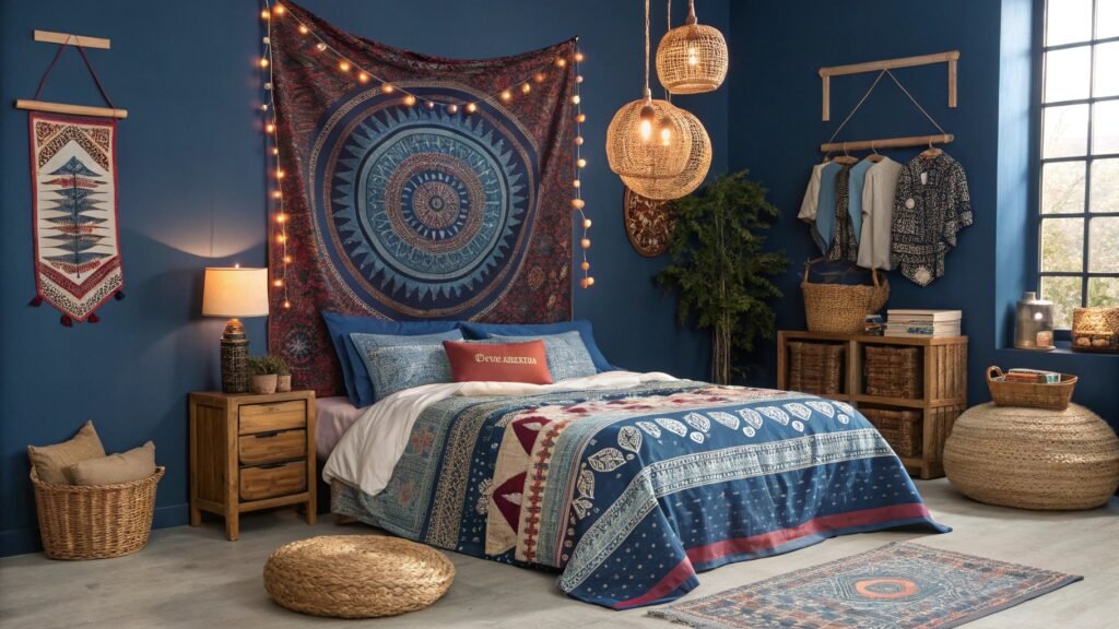 Inside the Ultimate Blue Dorm Room Makeover for College Style Goals