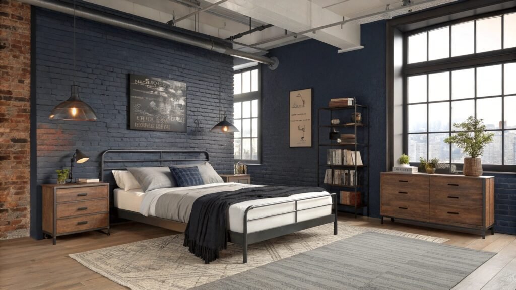 Regal Inspiration for Navy Blue Bedrooms That Define Modern Elegance