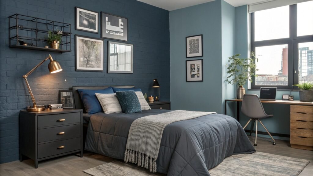 Inside the Ultimate Blue Dorm Room Makeover for College Style Goals