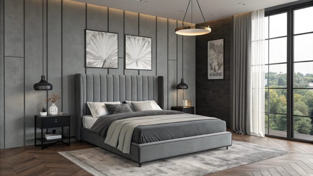 19 Moody Grey Headboard Bedroom Designs for a Dramatic Upgrade