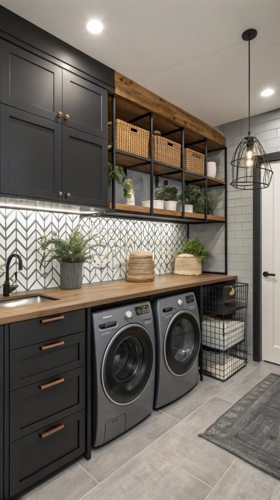Step Inside These Swanky Modern Laundry Room Ideas That Redefine Style