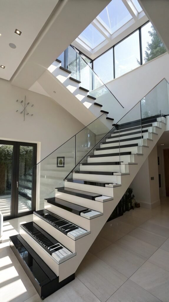 The Timeless Appeal of Black and White Stair Designs in Modern Interiors