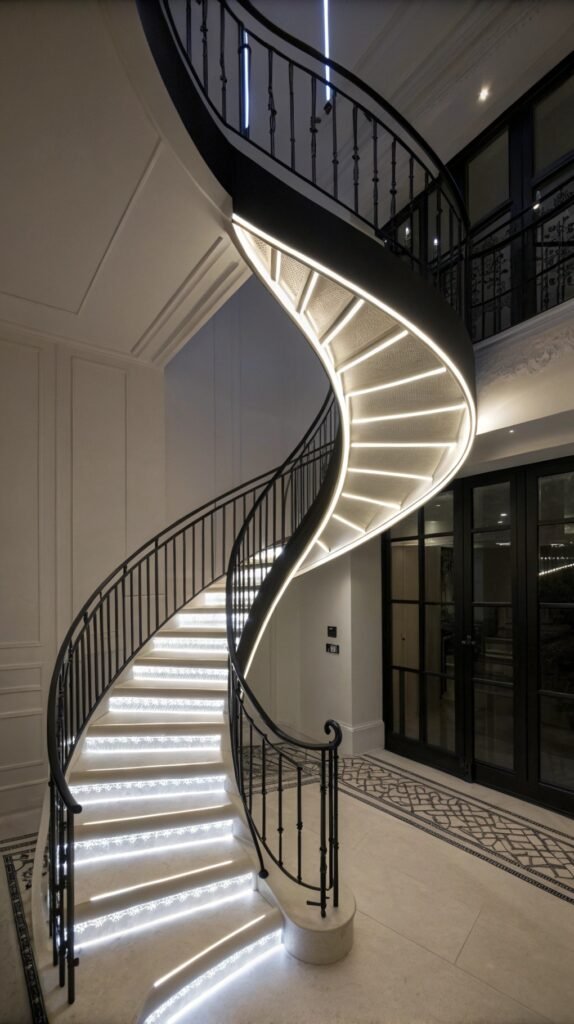 The Timeless Appeal of Black and White Stair Designs in Modern Interiors