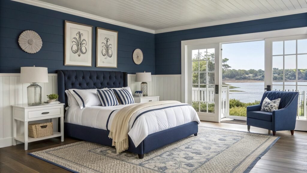 How to Design a Blue and Cream Bedroom for a Truly Ethereal Retreat