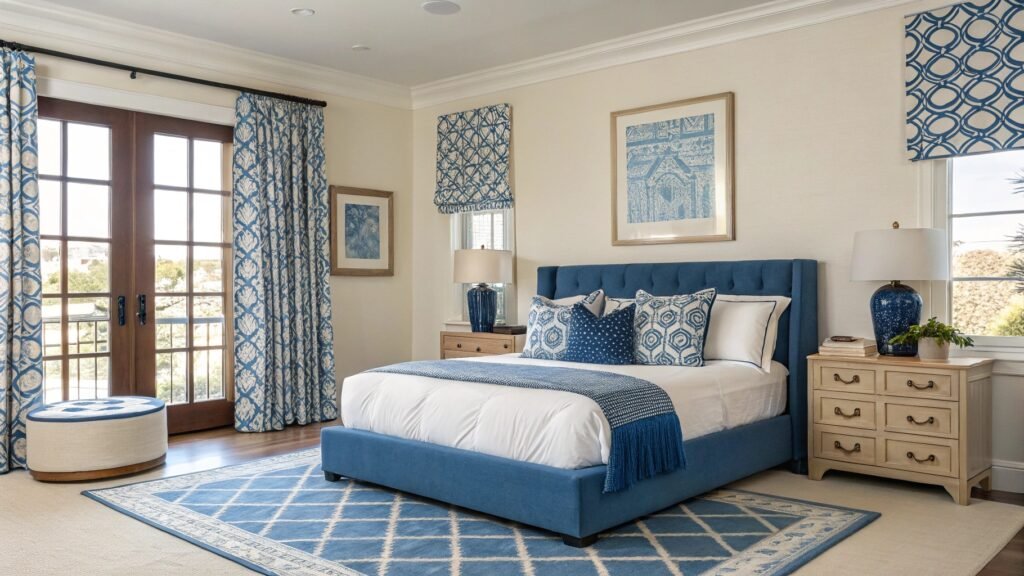 How to Design a Blue and Cream Bedroom for a Truly Ethereal Retreat
