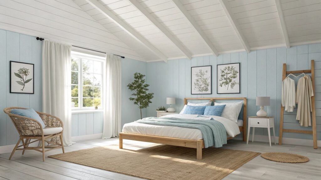 How to Design a Blue and Cream Bedroom for a Truly Ethereal Retreat