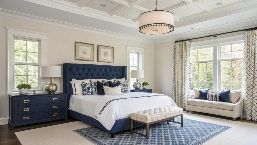 How to Design a Blue and Cream Bedroom for a Truly Ethereal Retreat
