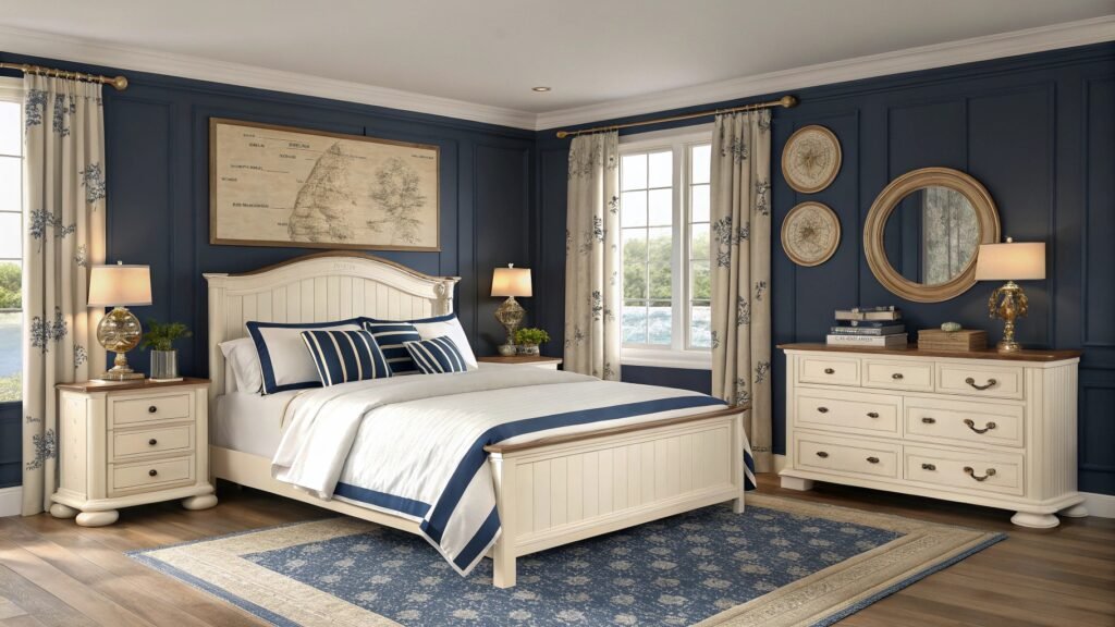 How to Design a Blue and Cream Bedroom for a Truly Ethereal Retreat