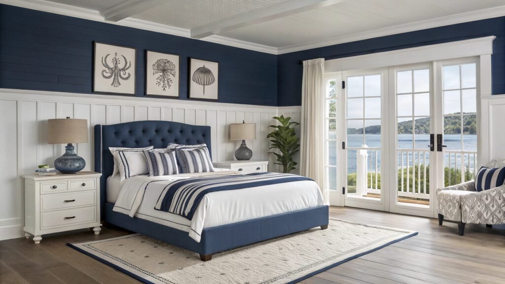 How to Design a Blue and Cream Bedroom for a Truly Ethereal Retreat
