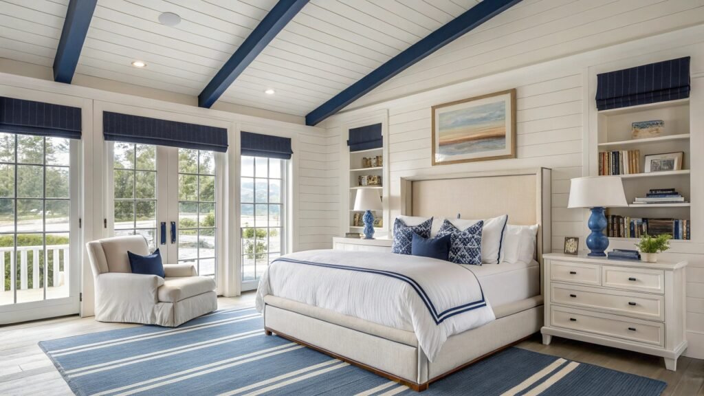 How to Design a Blue and Cream Bedroom for a Truly Ethereal Retreat