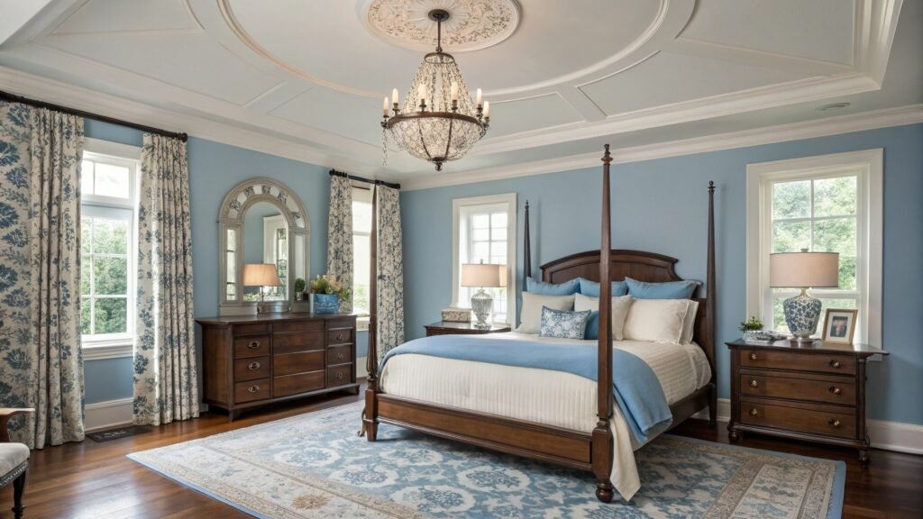 How to Design a Blue and Cream Bedroom for a Truly Ethereal Retreat