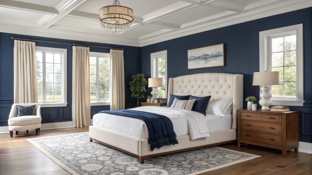 How to Design a Blue and Cream Bedroom for a Truly Ethereal Retreat