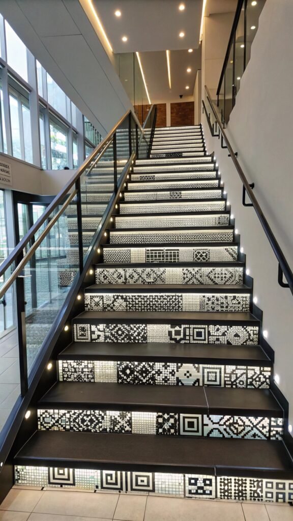 The Timeless Appeal of Black and White Stair Designs in Modern Interiors