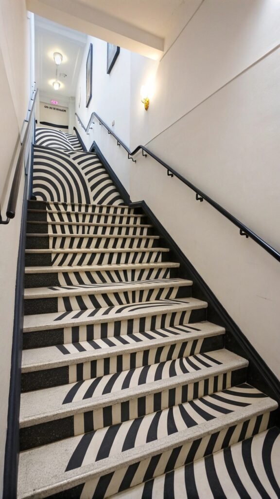 The Timeless Appeal of Black and White Stair Designs in Modern Interiors