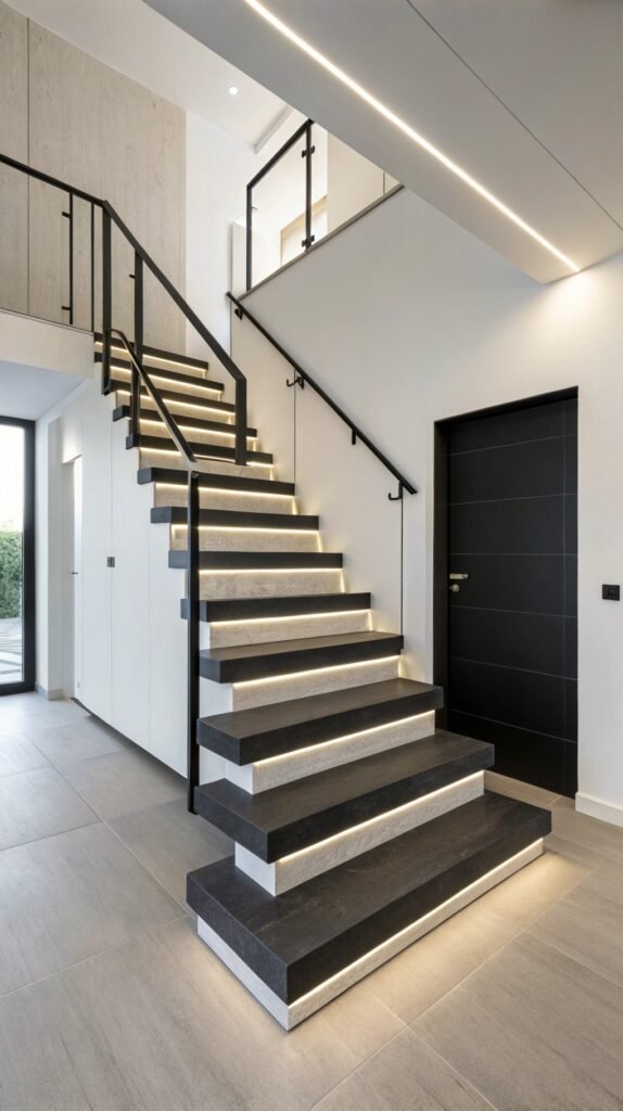 The Timeless Appeal of Black and White Stair Designs in Modern Interiors