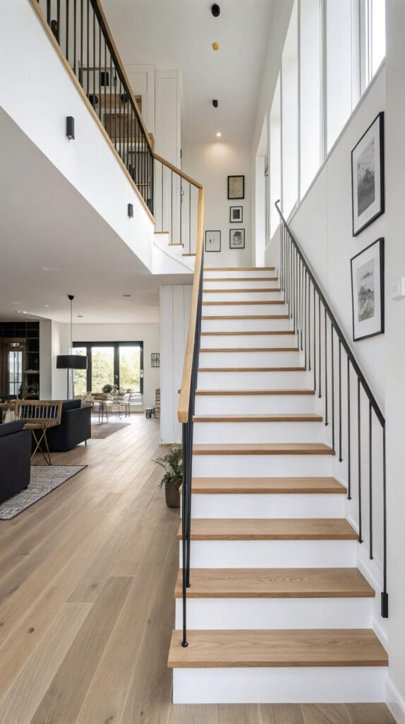 The Timeless Appeal of Black and White Stair Designs in Modern Interiors