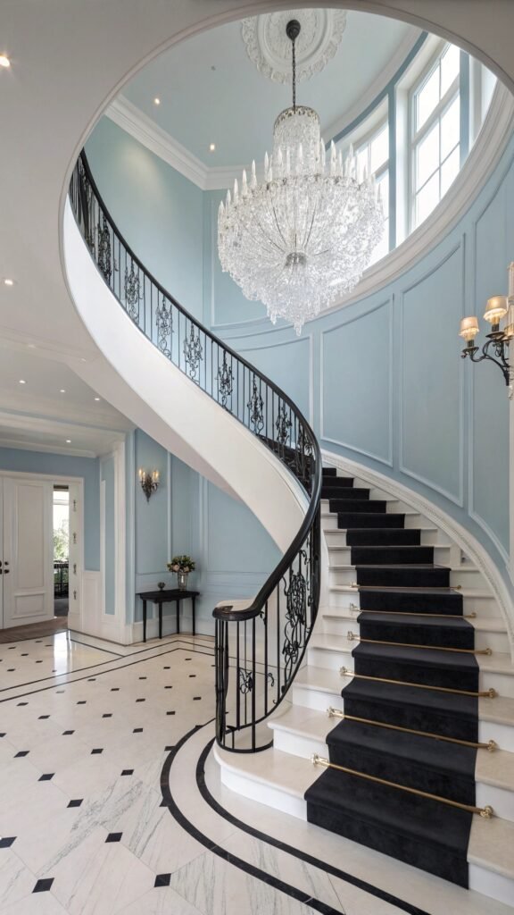 The Timeless Appeal of Black and White Stair Designs in Modern Interiors