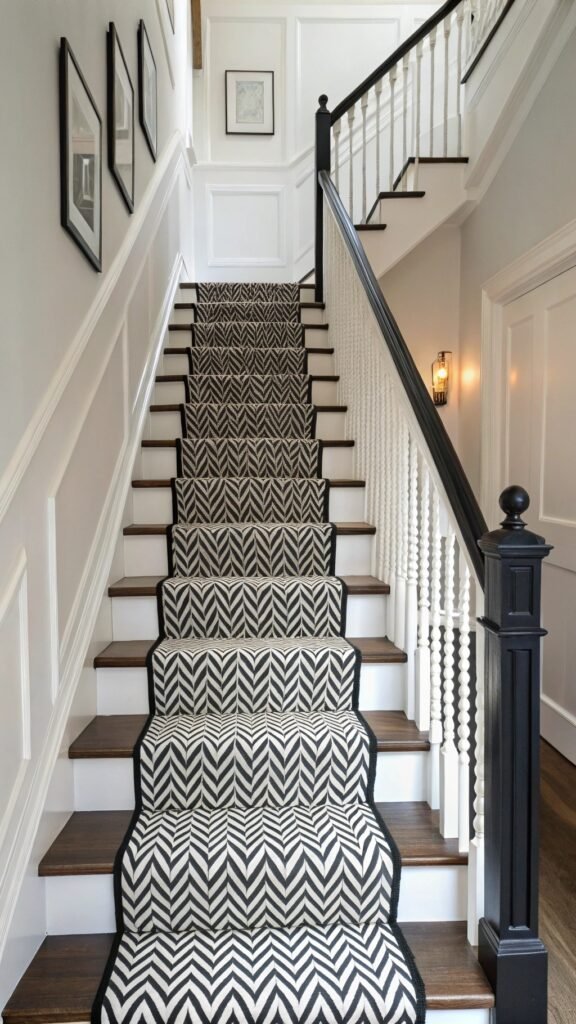 The Timeless Appeal of Black and White Stair Designs in Modern Interiors